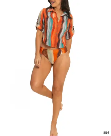 saída de praia chemise curta - La playa